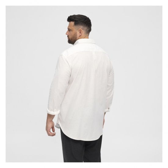 North Latitude Oxford Shirt White - Camicie - Camicie Taglie Forti Uomo