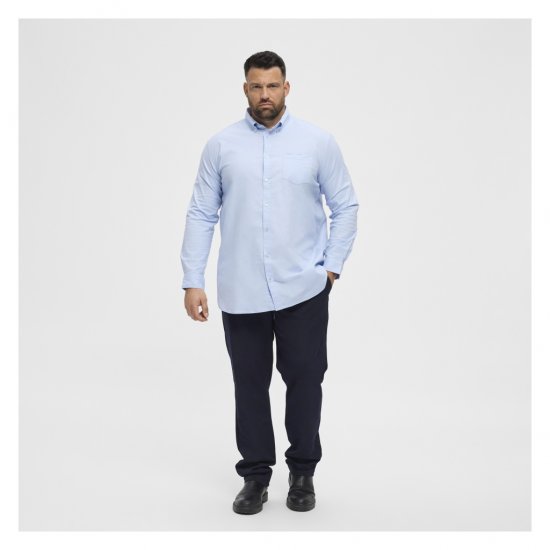 North Latitude Oxford Shirt Light Blue - Camicie - Camicie Taglie Forti Uomo