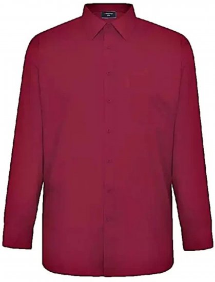 Espionage SH151 Long Sleeve Plain Collar Shirt Wine - Camicie a maniche lunghe - 