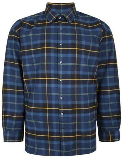 Espionage SH359 Window Payne Checked Shirt Navy/Gold - Camicie a maniche lunghe - 