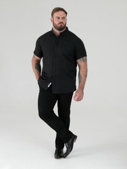 D555 James Camicia Oxford A Maniche Corte TALL Nera - TALL camicie - 