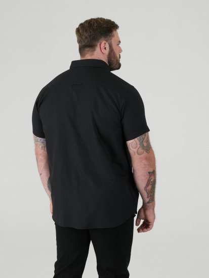 D555 James Camicia Oxford A Maniche Corte TALL Nera - TALL camicie - 