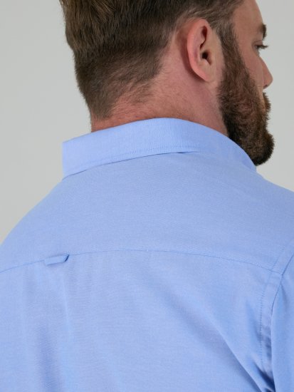 D555 James Camicia Oxford A Maniche Corte TALL Azzurro Cielo - TALL camicie - 