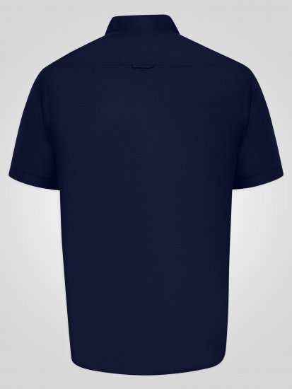 D555 James Camicia Oxford A Maniche Corte TALL Blu Navy - TALL camicie - 
