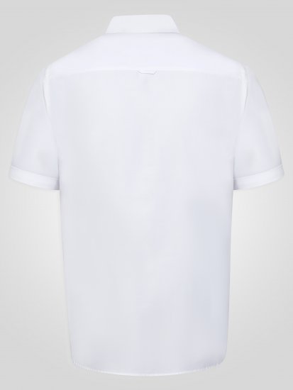 D555 James Camicia Oxford A Maniche Corte TALL Bianca - TALL camicie - 