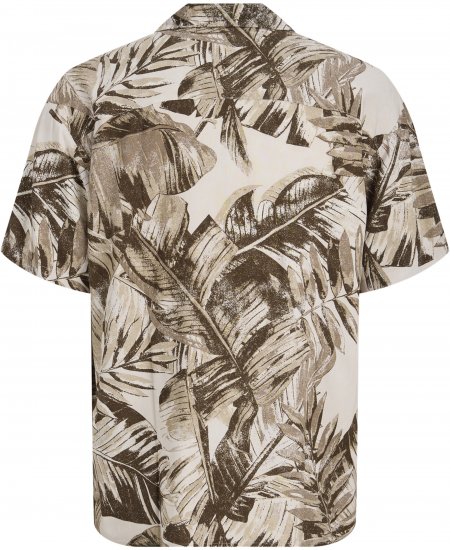 Jack & Jones Jeff Resort Short Sleeve Shirt Brown - Camicie - Camicie Taglie Forti Uomo