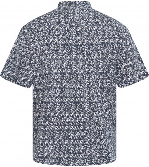 North Latitude 61114 Camicia Jersey con Stampa All-Over Blu Marino - Camicie - Camicie Taglie Forti Uomo
