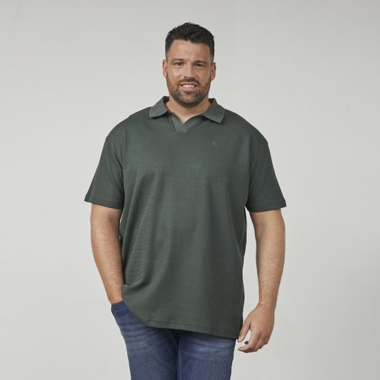 North Latitude 61346 Polo Scollo a V Verde Scuro - Polo - Polo Uomo Taglie Forti