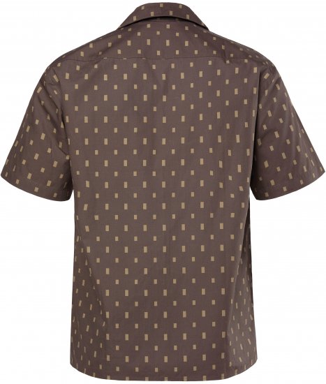 JP1880 Boxy Cuba Short Sleeve Shirt Brown - Camicie - Camicie Taglie Forti Uomo