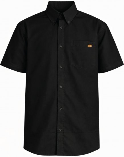 Motley Denim Zagreb Camicia a maniche corte Nero - Camicie - Camicie Taglie Forti Uomo