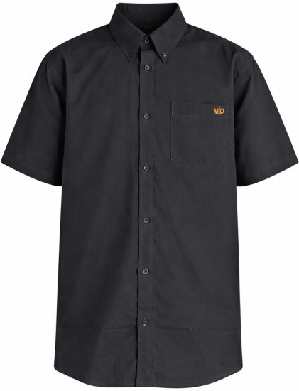 Motley Denim Zagreb Camicia a maniche corte Antracite - Camicie - Camicie Taglie Forti Uomo