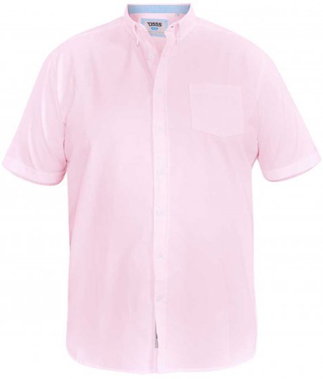 D555 James Camicia Oxford A Maniche Corte TALL Rosa - TALL camicie - 