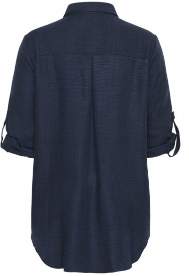 Kaffe Curve Ellie Shirt Tunic Moon Indigo Blue - Tuniche - 