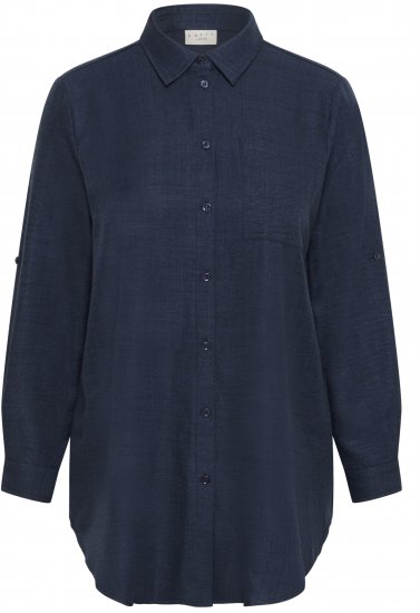 Kaffe Curve Ellie Shirt Tunic Moon Indigo Blue - Tuniche - 