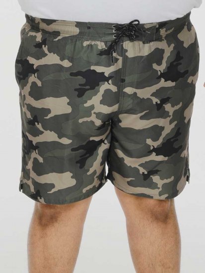 D555 Kody Camo Printed Swimshorts Khaki - Costumi da bagno - Costumi da Bagno Uomo Taglie Forti