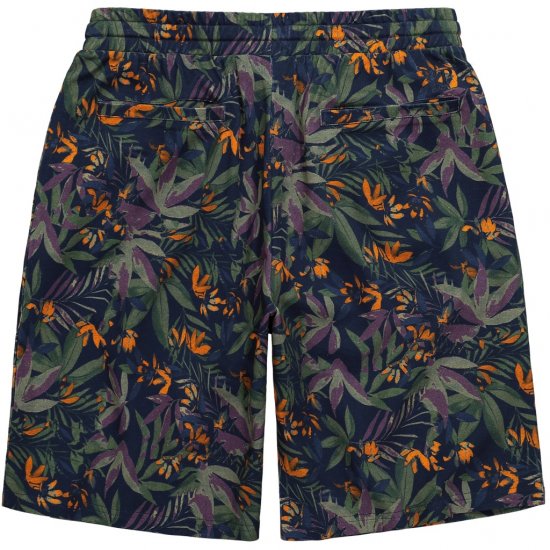 JP1880 Bermuda Shorts Floral All-over Print Navy - Shorts - Pantaloncini Uomo Taglie Forti