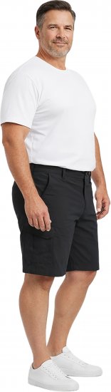 Dobsom Nebraska Pantaloncini Neri - Shorts - Pantaloncini Uomo Taglie Forti
