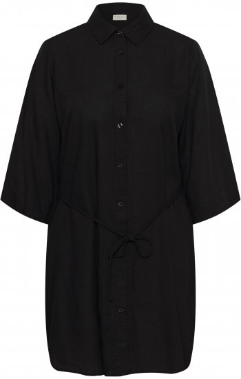 Kaffe Curve Mille Short Shirt Dress Black Deep - Vestiti mini - 