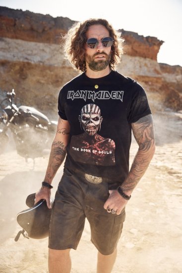 JP1880 Leather Shorts Cargo Pockets Lamb Nappa Leather Black - Shorts - Pantaloncini Uomo Taglie Forti