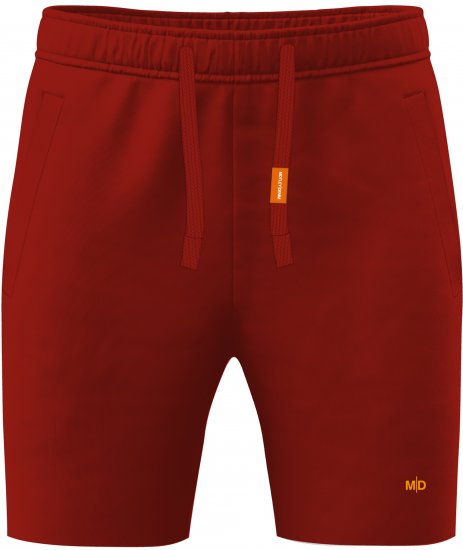 Motley Denim Paris Sweatshorts Red - Pantaloni & pantaloncini tuta - Pantaloni Tuta Uomo Taglie Forti