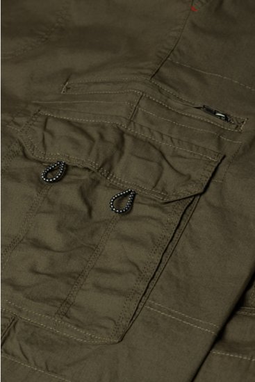 Espionage ST042 Cargo Shorts Olive - Shorts - Pantaloncini Uomo Taglie Forti