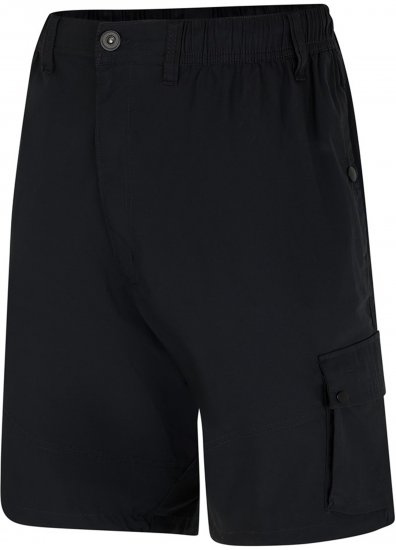 Espionage ST066 Stretch Poplin Cargo Shorts Black - Shorts - Pantaloncini Uomo Taglie Forti
