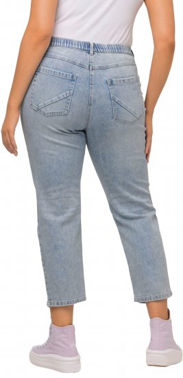 Ulla Popken Stonewashed Distressed Boyfriend Jeans Light Blue - Jeans & Pantaloni Donna Taglie Comode – Plus Size - Jeans e Pantaloni Donna, EU 42-70