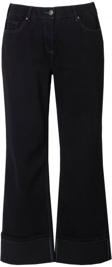 Ulla Popken Flared Leg Jeans Black - Jeans & Pantaloni Donna Taglie Comode – Plus Size - Jeans e Pantaloni Donna, EU 42-70