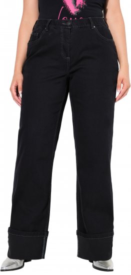 Ulla Popken Flared Leg Jeans Black - Jeans & Pantaloni Donna Taglie Comode – Plus Size - Jeans e Pantaloni Donna, EU 42-70