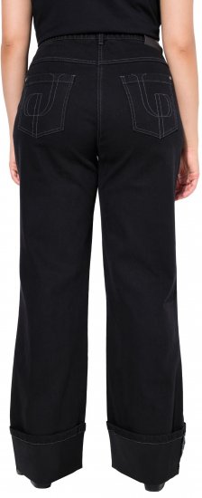 Ulla Popken Flared Leg Jeans Black - Jeans & Pantaloni Donna Taglie Comode – Plus Size - Jeans e Pantaloni Donna, EU 42-70