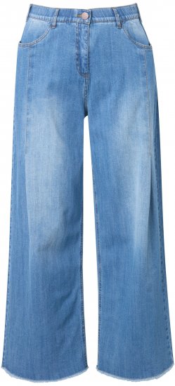 Ulla Popken Extra Wide Leg Stretch Fit Jeans Light Blue - Jeans & Pantaloni Donna Taglie Comode – Plus Size - Jeans e Pantaloni Donna, EU 42-70