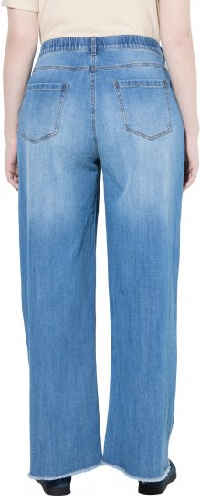 Ulla Popken Extra Wide Leg Stretch Fit Jeans Light Blue - Jeans & Pantaloni Donna Taglie Comode – Plus Size - Jeans e Pantaloni Donna, EU 42-70