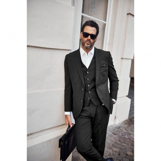 JP1880 Classic Two Button Stretch Suit Jacket Grey - Abiti - Abiti da Uomo Taglie Forti