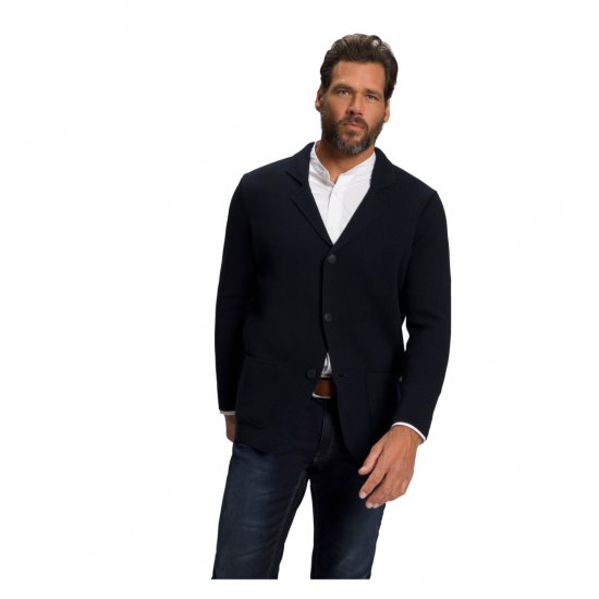 JP1880 Jacket Business Flexnamic Milano Navy - Abiti - Abiti da Uomo Taglie Forti