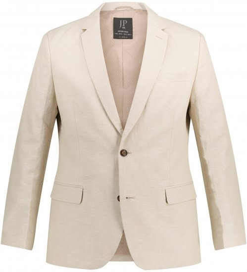 JP1880 Kos Linen Blend Jacket Sand - Abiti - Abiti da Uomo Taglie Forti
