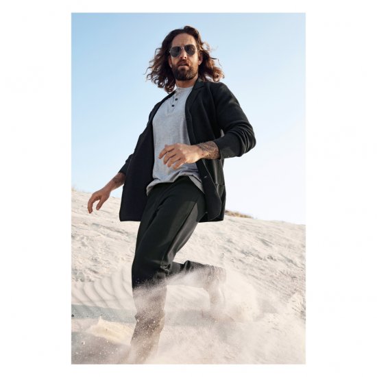 JP1880 Jacket Business Flexnamic Milano Black - Abiti - Abiti da Uomo Taglie Forti