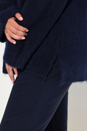 Ulla Popken Ribbed Knit Turtleneck Sweater Navy - Felpe & felpe con cappuccio - Felpe, Hoodie e Maglieria Calda