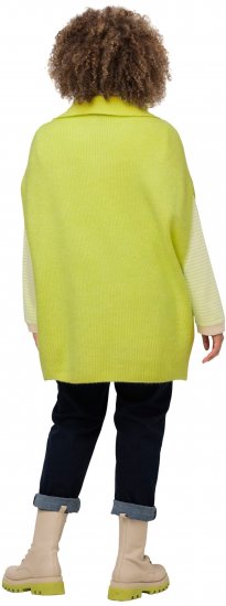 Ulla Popken Oversized Knit Sweater Vest Lime Green - Felpe & felpe con cappuccio - 