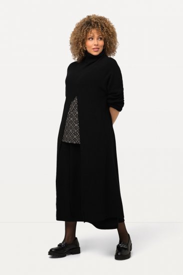 Ulla Popken Long Turtleneck Duster Sweater Black - Felpe & felpe con cappuccio - Felpe, Hoodie e Maglieria Calda