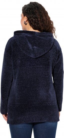Ulla Popken Chenille Knit Hoodie Navy - Felpe & felpe con cappuccio - Felpe, Hoodie e Maglieria Calda