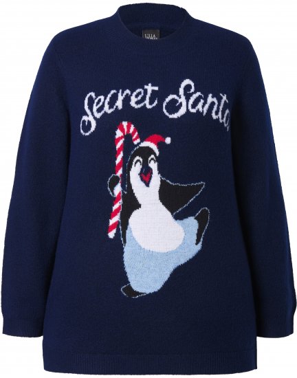 Ulla Popken Whimsical Holiday Sweater Navy - Felpe & felpe con cappuccio - 