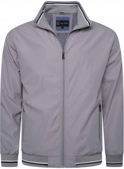 Kam jeans 444 Premium Harrington Jacket Silver - Giubbotti - Giubbotti Uomo Taglie Forti