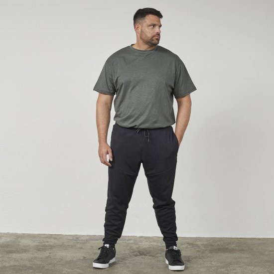 North Latitude 61343 Pantaloni In Felpa Nero - Pantaloni & pantaloncini tuta - Pantaloni Tuta Uomo Taglie Forti