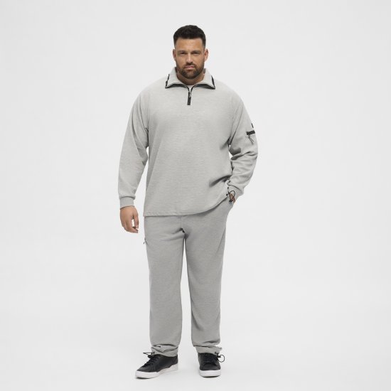 North Latitude Ottoman Sweatpants Mid Grey - Pantaloni & pantaloncini tuta - Pantaloni Tuta Uomo Taglie Forti