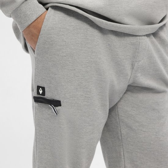 North Latitude Ottoman Sweatpants Mid Grey - Pantaloni & pantaloncini tuta - Pantaloni Tuta Uomo Taglie Forti