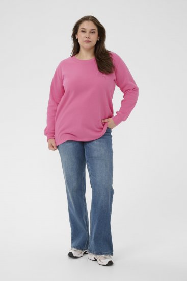 Kaffe Curve Sus Sweatshirt Pink Power - Felpe - 
