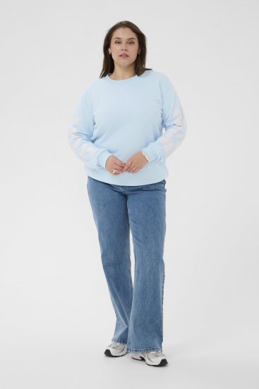 Kaffe Curve Mila Sweatshirt Nantucket Breeze Blue - Felpe - 