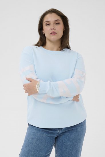 Kaffe Curve Mila Sweatshirt Nantucket Breeze Blue - Felpe - 