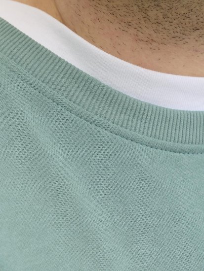 Jack & Jones Brandon Sweatshirt Turquoise - Felpe & felpe con cappuccio - Felpe & Felpe con Cappuccio Uomo Taglie Forti