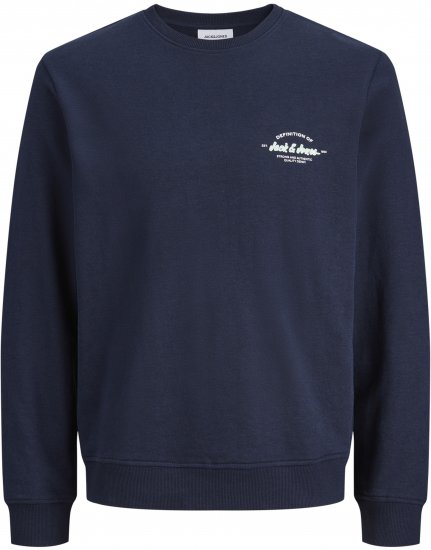 Jack & Jones Brandon Sweatshirt Navy - Felpe & felpe con cappuccio - Felpe & Felpe con Cappuccio Uomo Taglie Forti